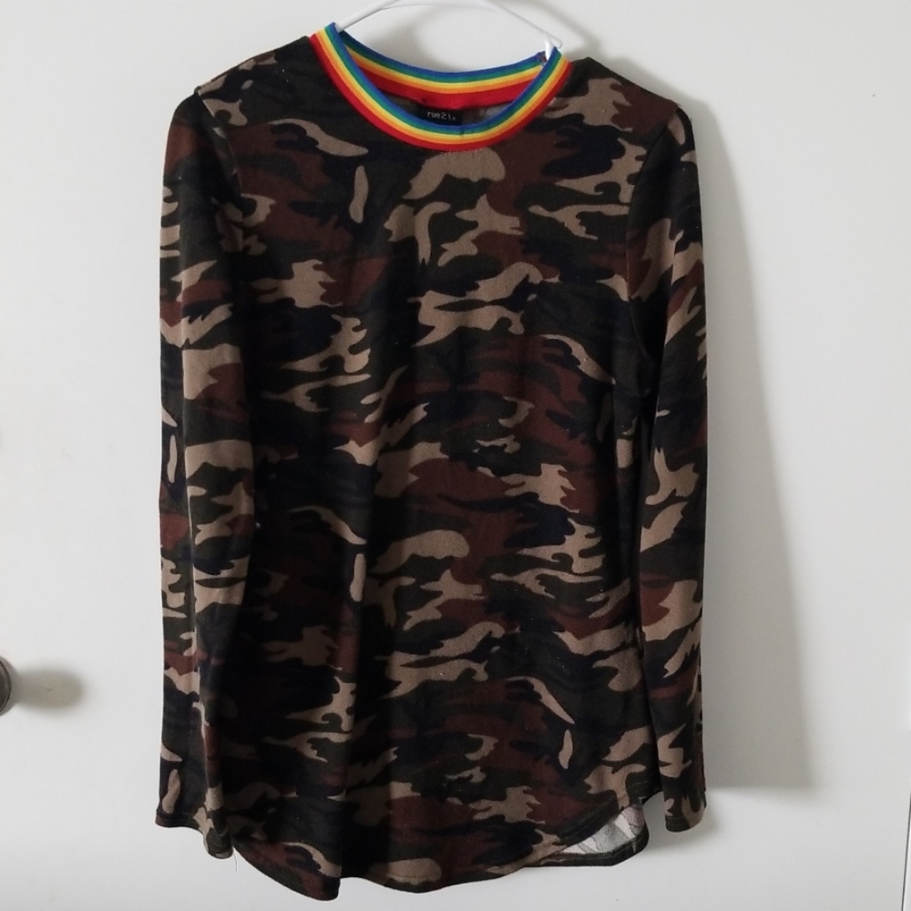 Camo long sleeve shirt